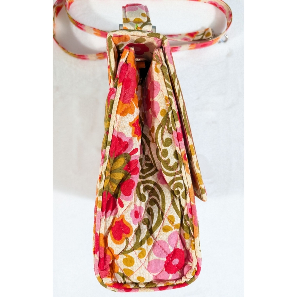 2010 Vera Bradley Julia Folkloric Quilted Crossbody Handbag - Picture 3 of 16